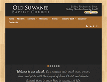 Tablet Screenshot of oldsuwaneebaptist.org